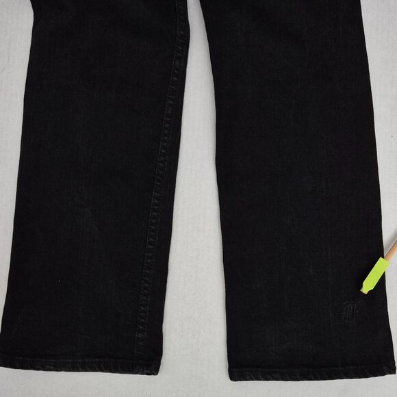 Vans V76 Skinny Jeans Men's 36X32 Black Denim Skater Goth - Pre-owned - Picture 7 of 13